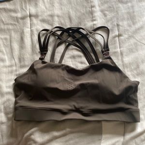 Sweat and milk pumping/nursing sports bra XL green
